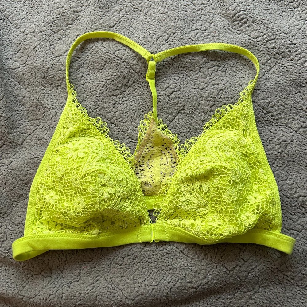 Like New Victoria's Secret Chartreuse Bralette Size S